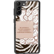 Spoyi Samsung S-21 Plus Emoji Zebra Tasarımlı Glossy Telefon Kılıfı
