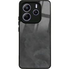 Spoyi Xiaomi Redmi Note 14 5g Gri Mermer Tasarımlı Glossy Telefon Kılıfı