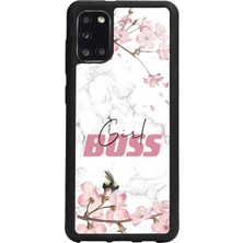 Spoyi Samsung A31 Sakura Girl Boss Tasarımlı Glossy Telefon Kılıfı