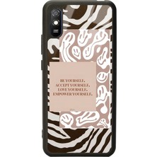 Spoyi Xiaomi Redmi 9A Emoji Zebra Tasarımlı Glossy Telefon Kılıfı