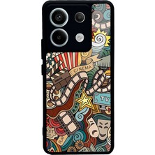 Spoyi Xiaomi Redmi Note 13 Pro 5g Retro Cinema Tasarımlı Glossy Telefon Kılıfı