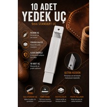 Claw 10 Adet Maket Bıçağı Yedek Ucu 9mm – Keskin Çelik Standart Falçata Ucu Kretuar Bıçağı Yedeği