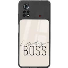 Spoyi Xiaomi Poco X4 Pro Lady Boss Tasarımlı Glossy Telefon Kılıfı