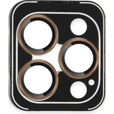 Techora Sale Mey Ithalat®  iPhone 16 Pro Max Pvd Metal Kamera Lens - Gold