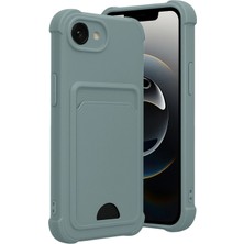 Techora Sale Mey Ithalat®   iPhone 16E Kelvin Kartvizitli Silikon - Açık Yeşil