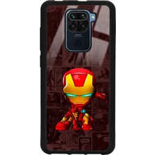 Spoyi Xiaomi Redmi Note 9 Iron Man Tasarımlı Glossy Telefon Kılıfı