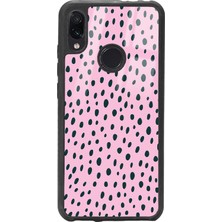 Spoyi Xiaomi Redmi Note 7 Pembe Benek Tasarımlı Glossy Telefon Kılıfı