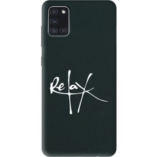 Spoyi Samsung A31 Relax Tasarımlı Siyah Lansman Telefon Kılıfı