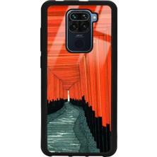 Spoyi Xiaomi Redmi Note 9 Pastel Pencereler Tasarımlı Glossy Telefon Kılıfı