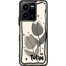 Spoyi Vivo Y35 Tulips Tasarımlı Glossy Telefon Kılıfı