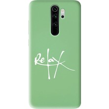 Spoyi Xiaomi Redmi Note 8 Pro Relax Tasarımlı Yeşil Lansman Telefon Kılıfı