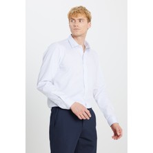 Altınyıldız Classics Ütü Gerektirmeyen %100 Pamuk Slim Fit Klasik Yaka Gömlek
