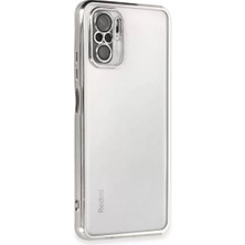 Techora Sale Mey Ithalat®   Redmi Note 10 Kılıf  Lensli Silikon - Gümüş