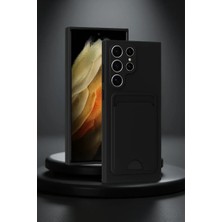 Techora Sale Mey Ithalat®  Samsung Galaxy S24 Ultra Kılıf Kelvin Kartvizitli Silikon - Siyah