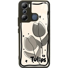 Spoyi Infinix Hot 20I Tulips Tasarımlı Glossy Telefon Kılıfı