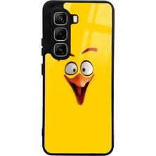 Spoyi Infinix Hot 50 Pro  Yellow Angry Birds Tasarımlı Glossy Telefon Kılıfı