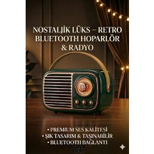 Techora Sale Sonx Nostaljik Retro Bluetooth  - Fm Radyo, USB ve Bluetooth Kablosuz Hoparlör
