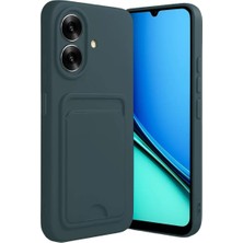 Techora Sale Mey Ithalat®  Realme Note 60 Kelvin Kartvizitli Silikon - Koyu Yeşil