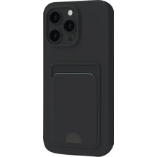 Techora Sale Mey Ithalat®  iPhone 16 Plus Kılıf Kelvin Kartvizitli Silikon - Siyah