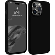 Techora Sale Mey Ithalat®  iPhone 15 Pro Max Kılıf First Silikon - Siyah