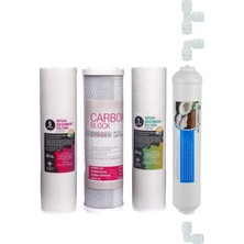 Su Arıtma Cihazı Filtresi 4'lü Set Paket Aşama Membransız