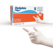 Dolphin Pudrasız Lateks Eldiven Beyaz S (1 PAKET/100 Adet)