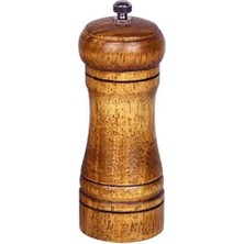 Forestia 2'li 14 cm Full Ahşap Gövdeli Tuz Karabiber Değirmeni Baharat Öğütücüsü  - Baharat Değirmeni - Öğüteç