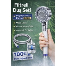 Empressco Suvia Filtreli Duş Başlığı Masaj Etkili PVC Hortum ile Klor Arındırıcı Suyu Yumuşatır