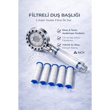 Empressco Noy Filtreli Duş Başlığı 5 Yedek Filtre | Su Arıtmalı, Klor ve Kireç Önleyici, Yüksek Basınçlı - Fiyatı, Yorumları