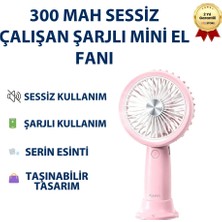 Hızlı Store AUFN06 300MAH Sessiz Çalışan Taşınabilir Şarjlı Mini El Fanı