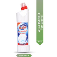 Max Icon Wc Temizleyici Çam Kokulu 750 ml – Ekstra Hijyen, Güçlü Kireç ve Kir Çözücü