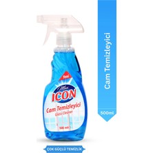 Max Icon Cam Temizleyici 500 ml – Leke Bırakmaz, Iz Yapmaz, Parlak Yüzey Temizleyici Sprey