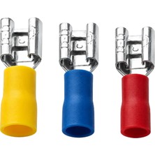 Tügen 1.5 - 2.5 Mm² 0.8 x 4.8 Izoleli Ekstra Yüksüklü Faston Kablo Ucu 200 Adet
