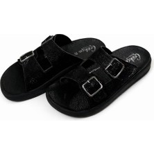 Meril Shoes Kadın Çift Tokalı Günlük Comfort Terlik