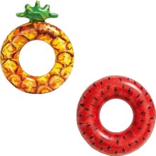 Aycer Renkli Ananas Desenli  Deniz Simit Bestway - 36121 -Ananas (Lisinya)