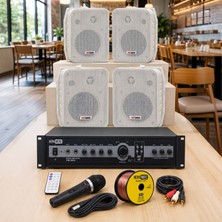 Lastvoice High Voice Paket-1 Bölgeli Anfi ve Duvar Hoparlör Ses Anons Sistemi Seti