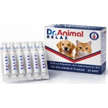 Dr. Animal Relax Kedi ve Köpek Sakinleştirici ve Stres Giderici 20 Pipet 30 gr (Korku, Seyahat ve Anksiyete Karşıtı)