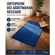 Miabella Home Seccade Diz Ağrıtmayan Kadife Kaymaz Taban Kabartmalı, Işlemeli, Özel Yumuşak Taban %100 Pamuk