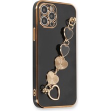 Techora Sale Mey Ithalat®  iPhone 12 Pro Kılıf Esila Silikon - Siyah