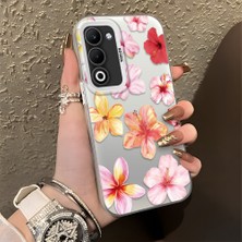 Ucuc Oppo A5 4g/5g Uyumlu Sert Akrilik Arka Silikon Kenar Lens Koruma Şık Baskı Kılıf