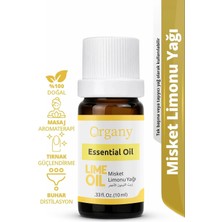 Enerji Verici Misket Limonu Yağı %100 Doğal Ferahlatıcı Turunçgil Aromaterapi Yağı Lime Essential Oil 10 ml