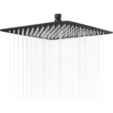 Empressco Fause Tepe Duş Başlığı Kare Slim 304 Metal 20X20 cm Siyah KTD101-B - Fiyatı, Yorumları
