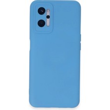Techora Sale Mey Ithalat®  Realme 9i 4g Kılıf Nano Içi Kadife Silikon - Mavi