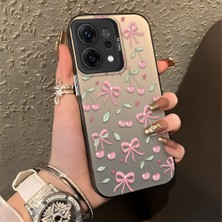 Ucuc Oppo Reno 14 Uyumlu Sert Akrilik Arka Silikon Kenar Lens Koruma Kılıf