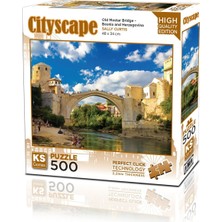  ks games puzzle 500 parça old mostar bridge bosna-hersek 20061