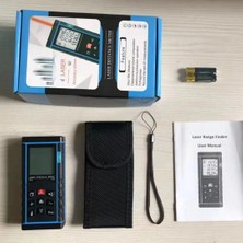 Aycer Profesyonel 40 Metre Dijital Lazer Metre Ölçer LCD Ekran, Su Terazili, Alan Hacim, Pisagor Hesaplama ve 20 Kayıt Hafızası ( Lisinya )