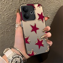 Ucuc Vivo V60 Lite 4g/5g Uyumlu Sert Akrilik Arka Silikon Kenar Lens Koruma Kılıf