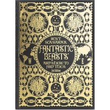 Mabbels Siyah Fantastic Beasts Defter 1 Adet Altın Yaldız Baskılı Sert Kapak Ölçüsü 20x28