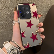 Ucuc Vivo V60 Uyumlu Sert Akrilik Arka Silikon Kenar Lens Koruma Kılıf