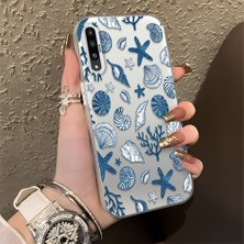 Ucuc Samsung Galaxy A50/A50S/A30S Uyumlu Sert Akrilik Arka Silikon Kenar Lens Koruma Şık Baskı Kılıf